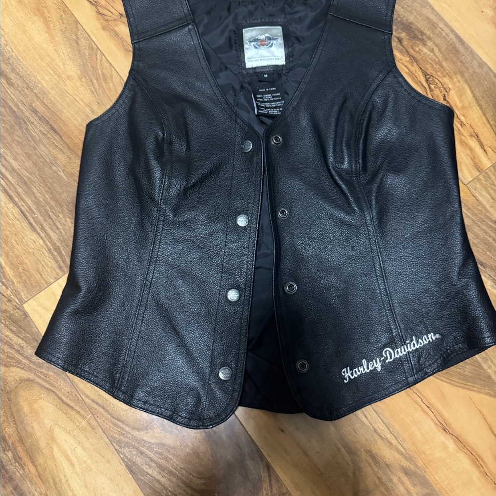 Harley-Davidson Black Leather Vest
